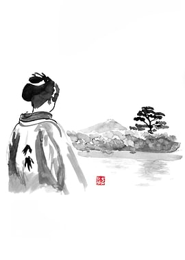 geisha is watching