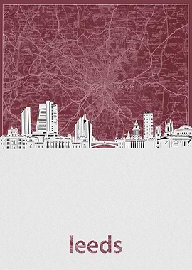 leeds skyline red