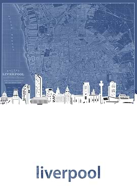 liverpool skyline blue