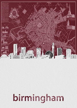 birmingham skyline red