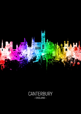 Canterbury England Skyline
