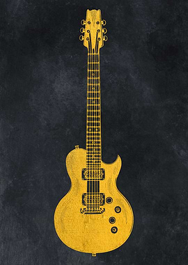 Gold guitar