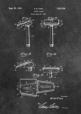 patent Finn Safety razor 1