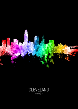 Cleveland Ohio Skyline