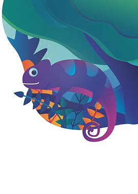 Chameleon Illustration