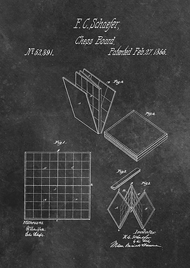 patent Schaefer Chess boar