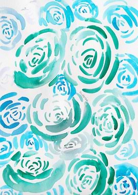 6 Watercolour Floral