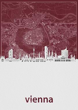 vienna skyline red