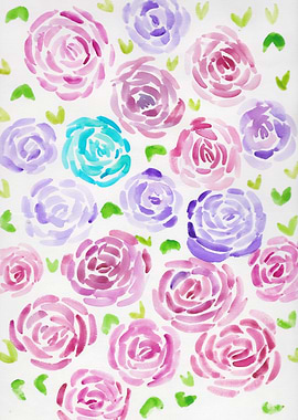 17 Watercolour Floral