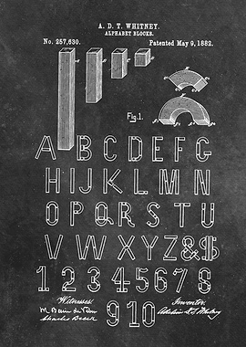 patent Whitney Alphabet bl