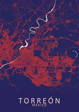 Torreon Mexico City Map