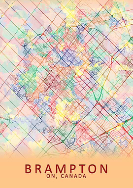 Brampton Canada City Map