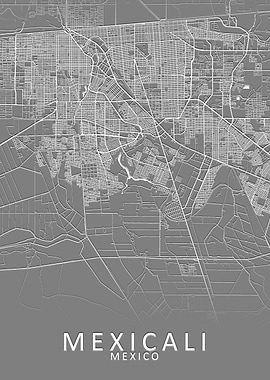Mexicali Mexico City Map