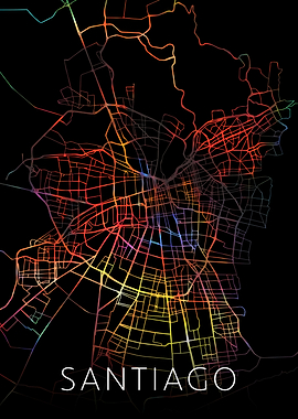 Santiago Chile Watercolor