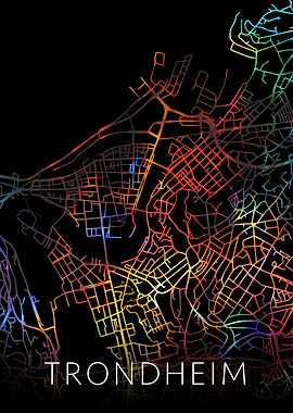 Trondheim Norway City Map
