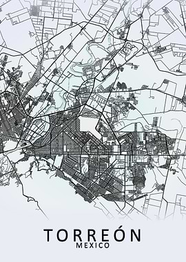 Torreon Mexico City Map