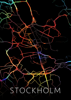 Stockholm Sweden City Map