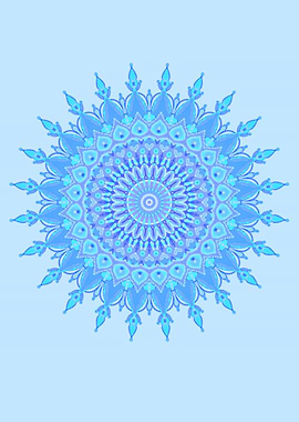 Blue mandala