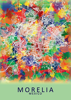 Morelia Mexico City Map