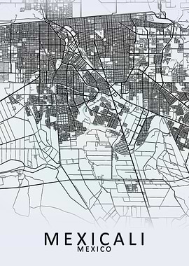Mexicali Mexico City Map