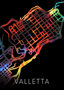 Valletta Malta Watercolor