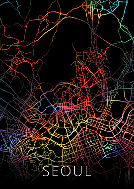 Seoul South Korea City Map