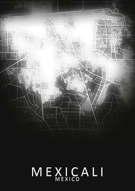 Mexicali Mexico City Map