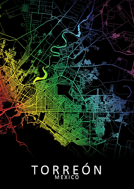 Torreon Mexico City Map