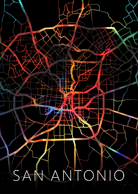 San Antonio Texas City Map