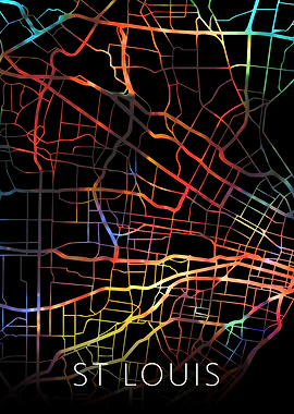 St Louis Missouri City Map