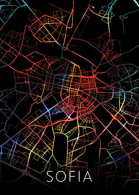 Sofia Bulgaria Watercolor