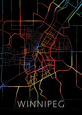 Winnipeg Manitoba City Map