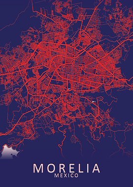 Morelia Mexico City Map