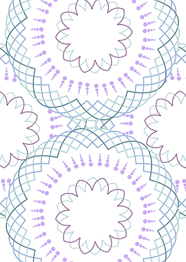 Minimalist floral mandala