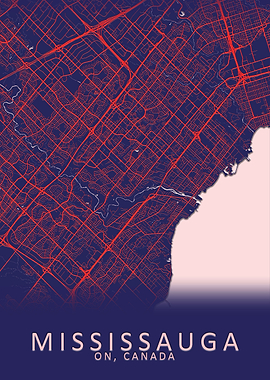 Mississauga Canada Map