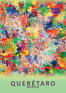 Queretaro Mexico City Map