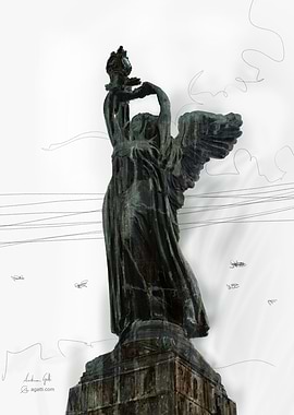 Victory Lighthouse statue