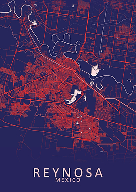 Reynosa Mexico City Map