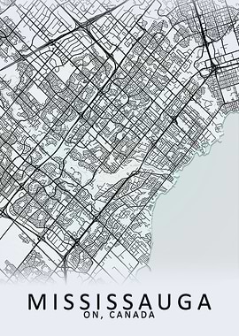 Mississauga Canada Map