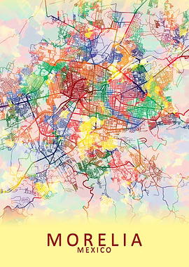Morelia Mexico City Map