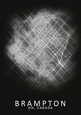Brampton Canada City Map