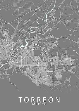 Torreon Mexico City Map