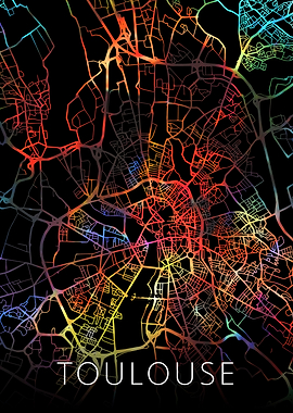 Toulouse France Watercolor