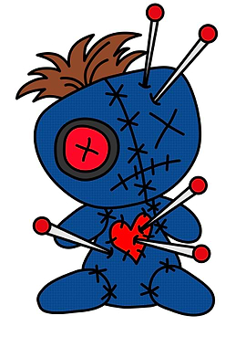 halloween Voodoo bear doll