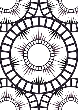 Minimalist Radial mandala