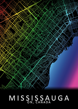 Mississauga Canada Map