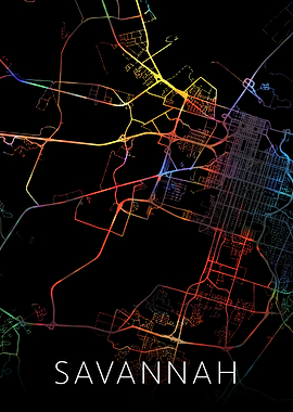 Savannah Georgia City Map