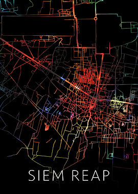Siem Reap Cambodia Map