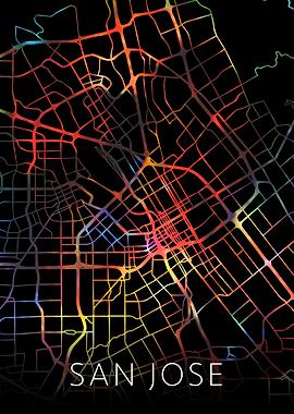 San Jose California Map