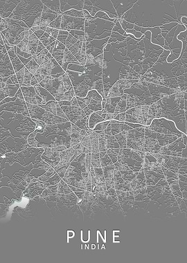 Pune India City Map